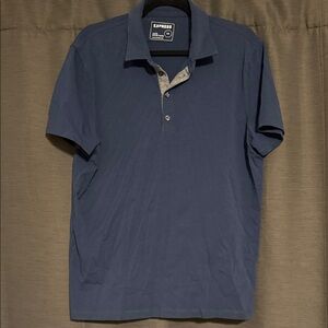 Express Men's Navy Polo Shirt